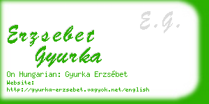 erzsebet gyurka business card
