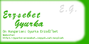 erzsebet gyurka business card